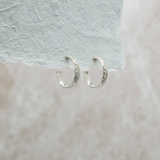 Esmeralda Hoops Medium